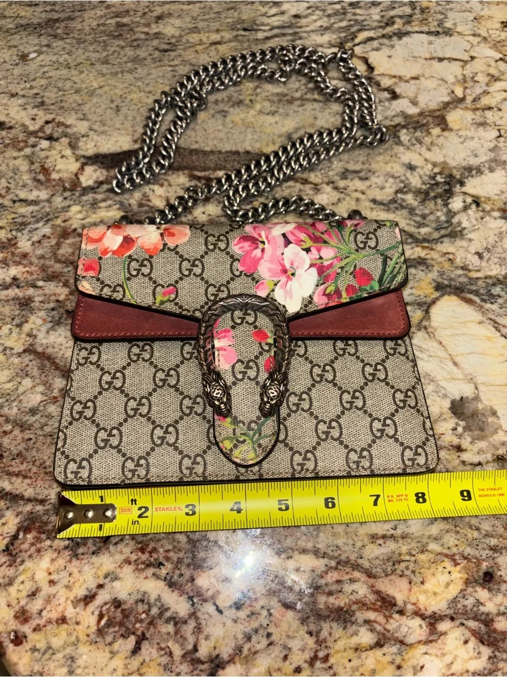 Gucci Floral GG Supreme Blooms Small Dionysus - Picture 11 of 11